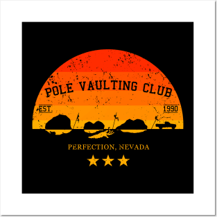 Pole Vaulting Club - Perfection, Nevada - sunset - worn-in Posters and Art